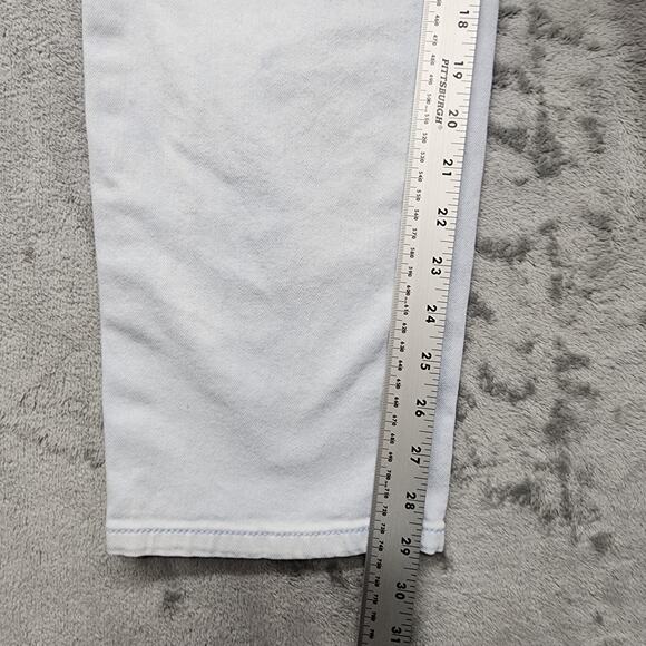 Chicos Jeans Womens 2.5 L/14 Blue Light Wash Platinum Mid Rise Slim Straight Leg - Picture 12 of 14